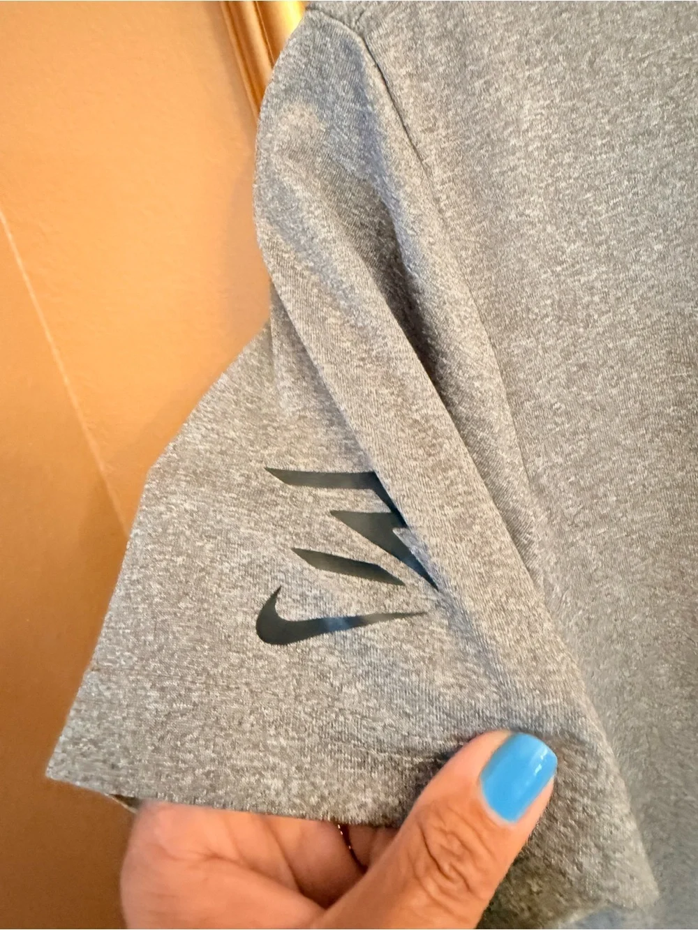 Nike Men’s Grey 'WIN' Dri-FIT Athletic T-Shirt